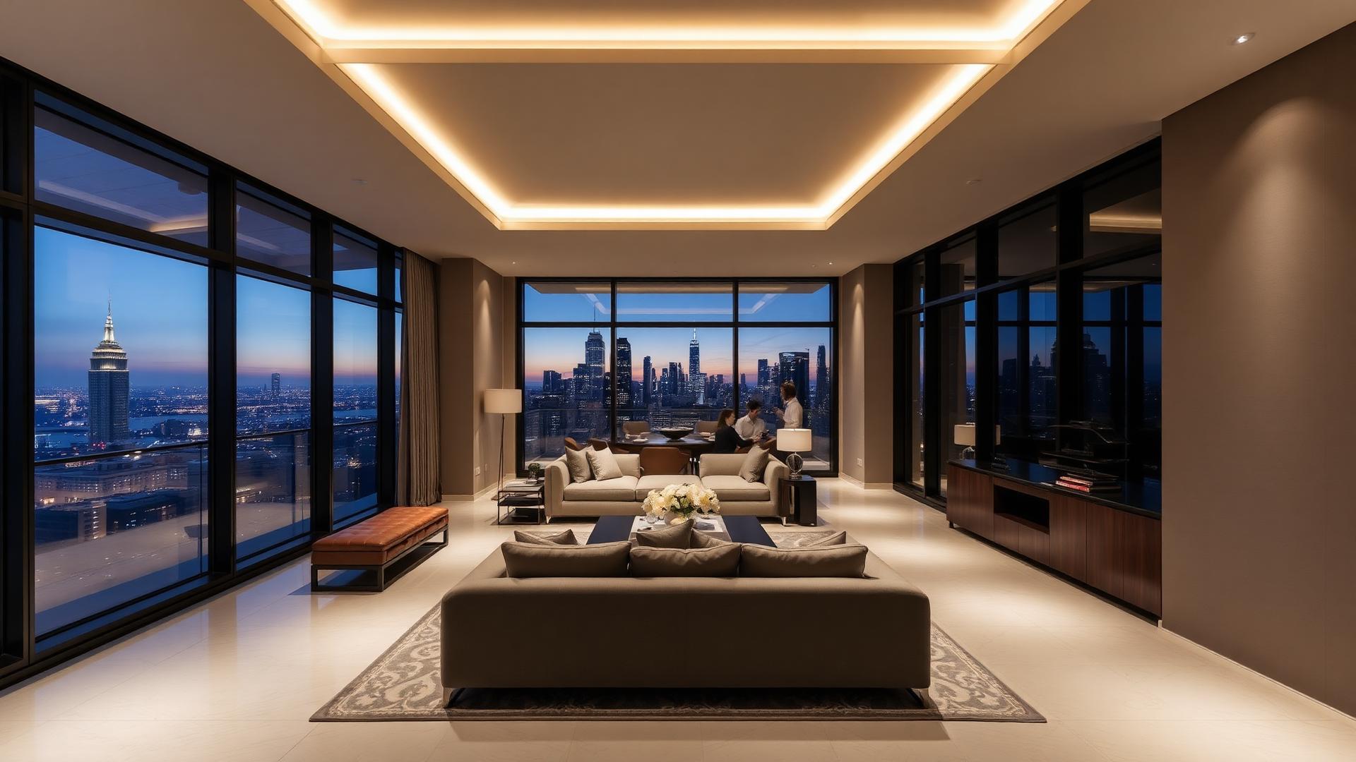 Luxury penthouse interior